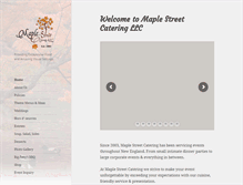 Tablet Screenshot of maplestreetcatering.com